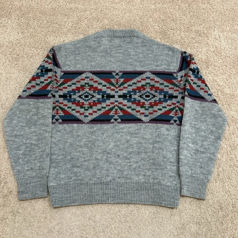 Vtg Pendleton High Grade Western Wear Wool Sweater Mens Medium Southwest Aztec